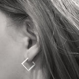 TUOHI Jewelry KANTTI Square Earrings, Small
