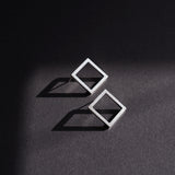 TUOHI Jewelry MUOTO Square Earrings, Medium