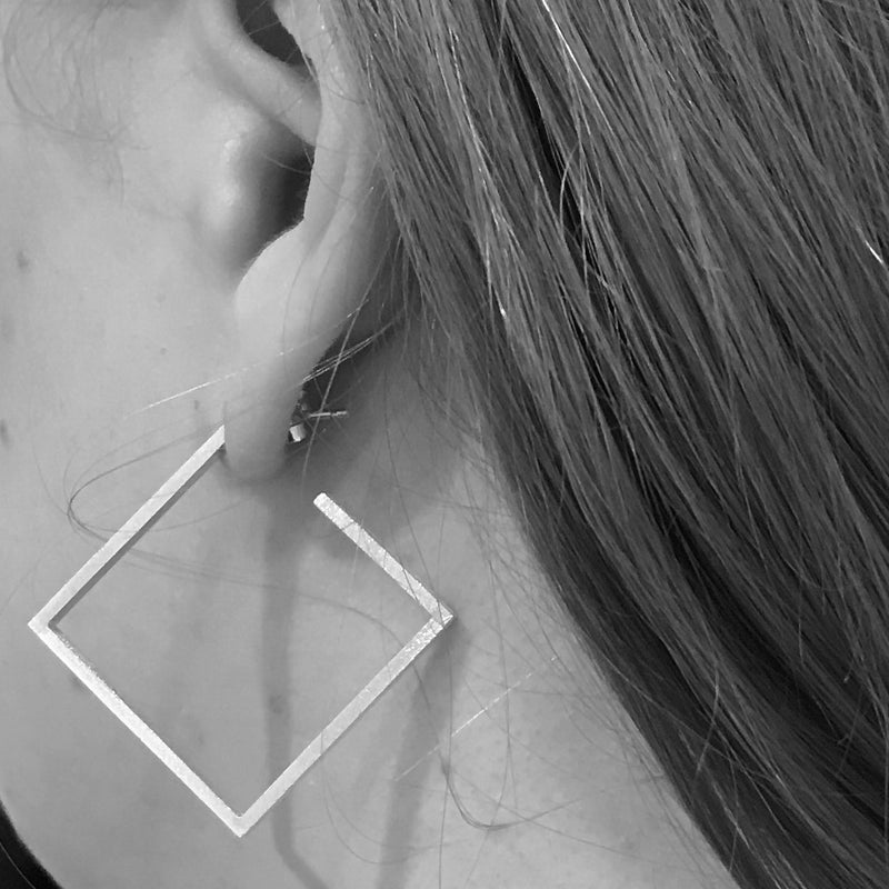 KANTTI Square Earrings, Medium | Korvakorut