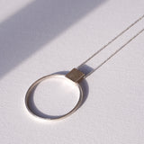 TUOHI Jewelry MUOTO Round Pendant Necklace, Large